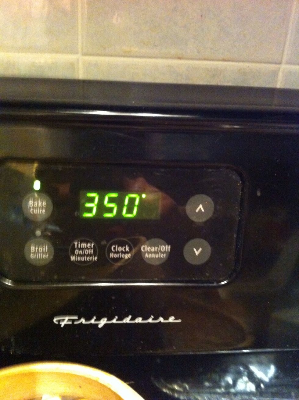 Place in oven preheated oven for 35 to 40 mins, when toothpick comes out clean, brownies done.