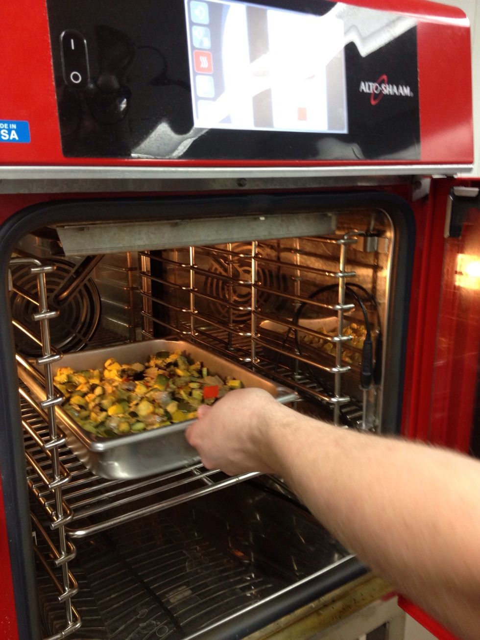 Place in oven preheated to 400F (204C).