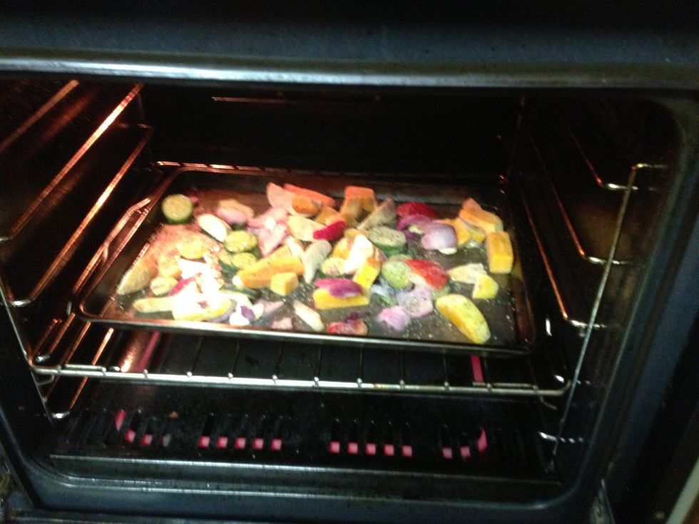 Place in oven