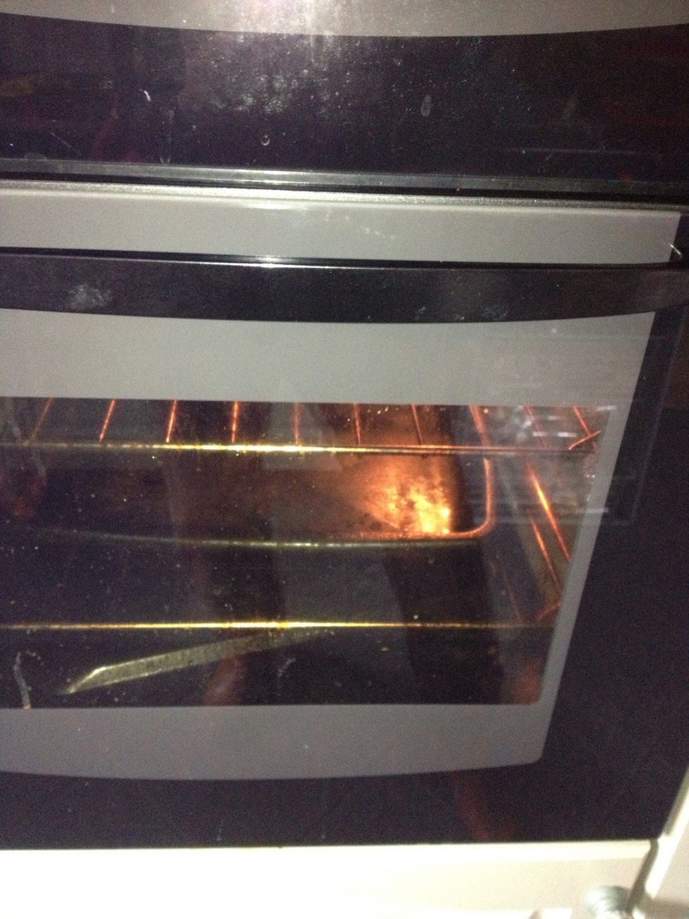Place in preheated oven at 180 for 20 mins