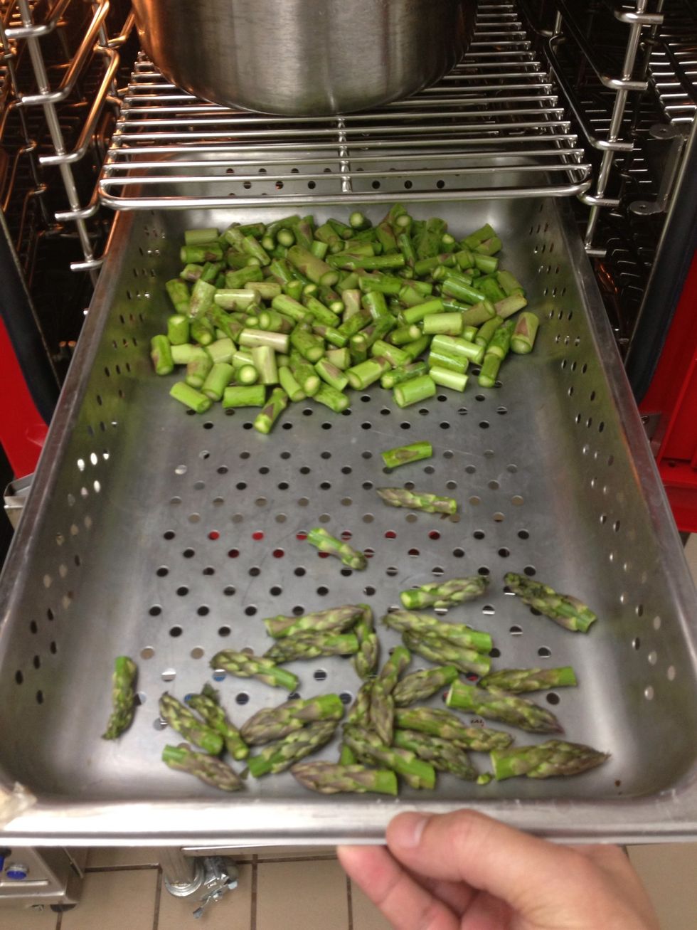 Place in the combi and set a timer for 3 minutes.