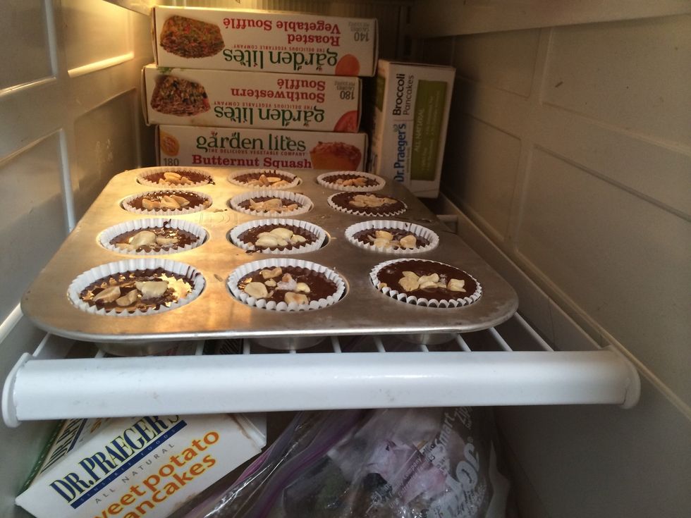 Place in the freezer for 10 to 15 minutes, or until firm.