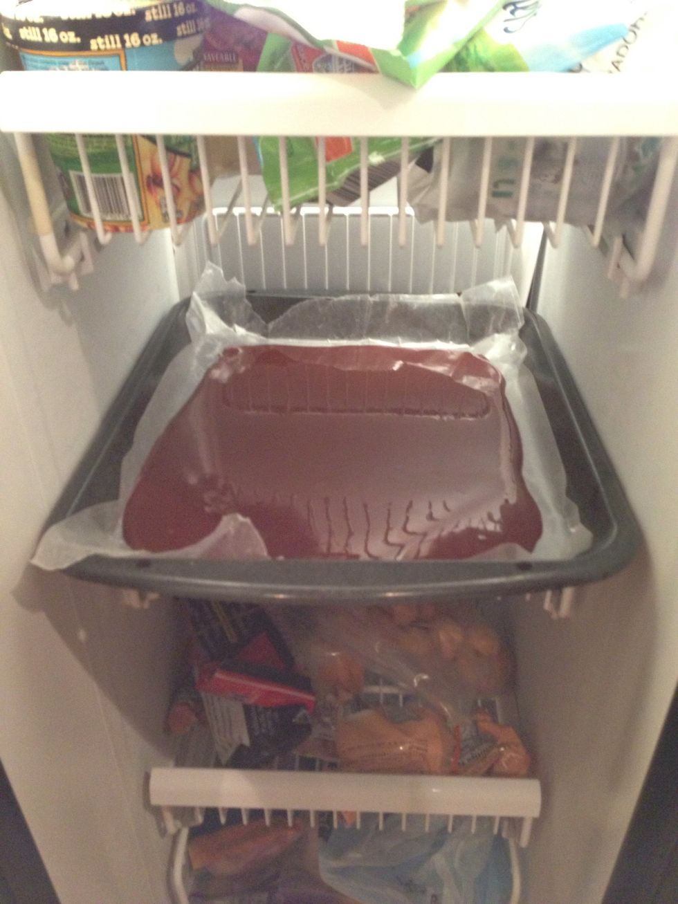 Place in the freezer for about 30 minutes