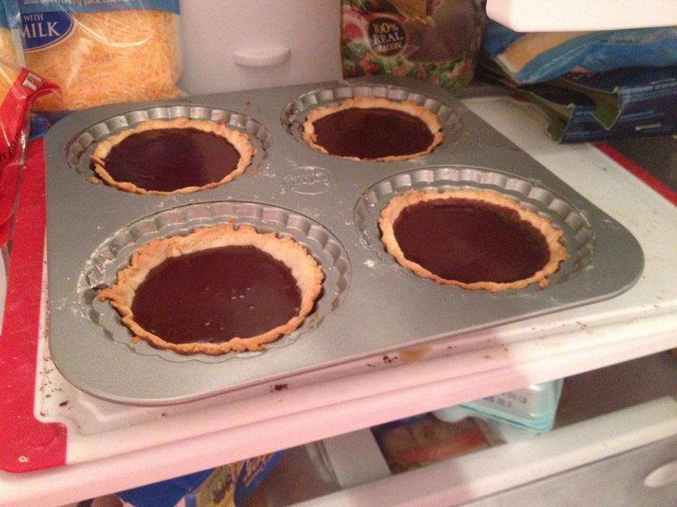 Place in the fridge for 3-4 mins to cool down