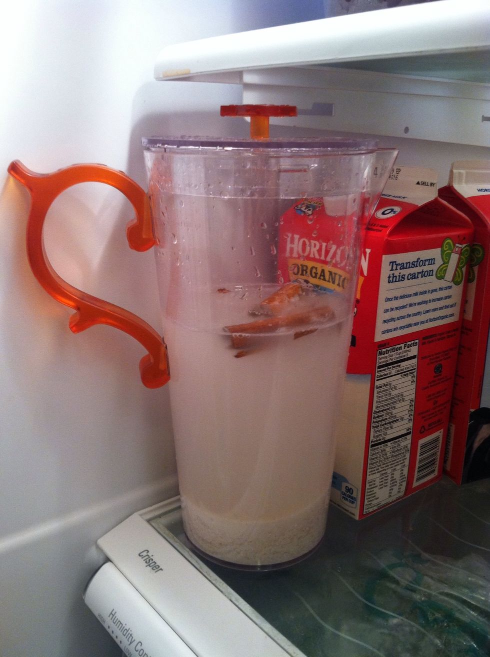 Place in the fridge for 6-8 hrs. Overnight is best!