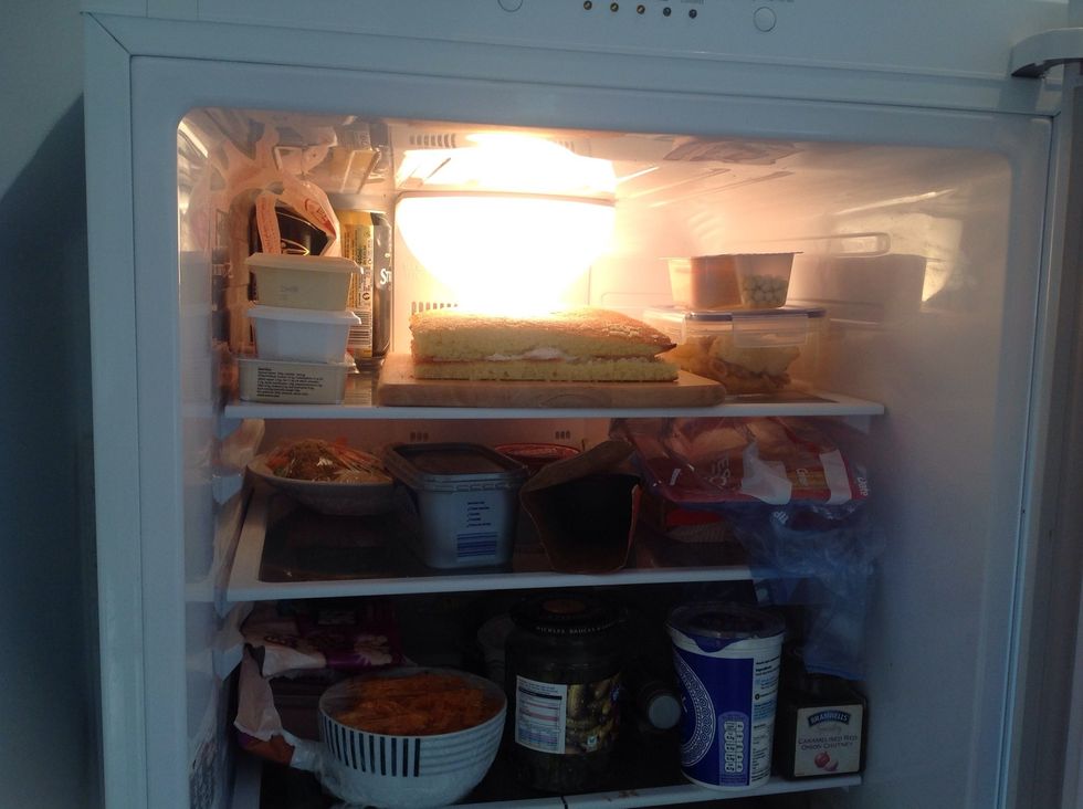 Place in the fridge to firm for ten minutes