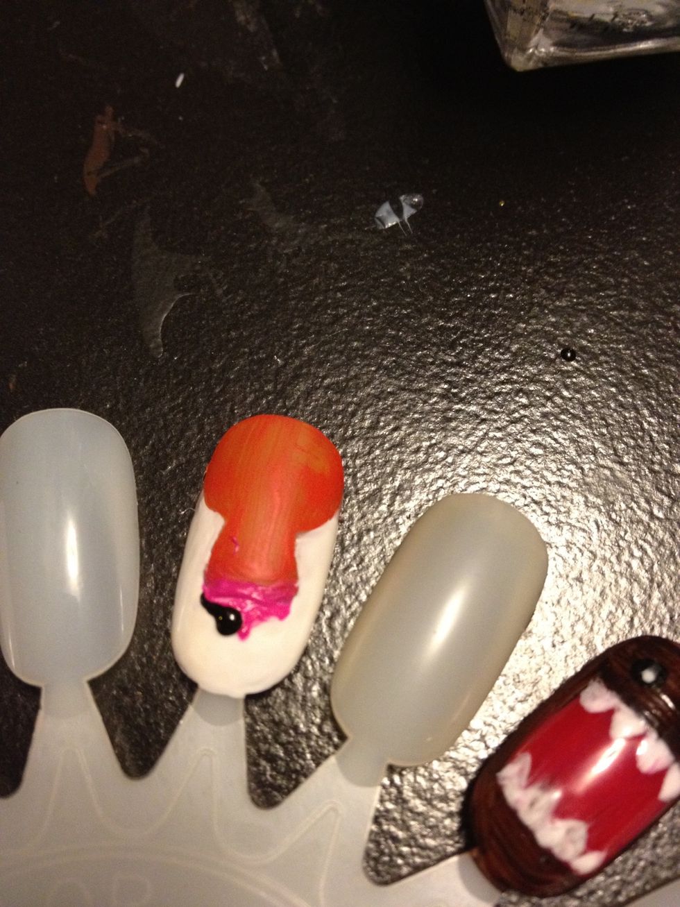 Place in the nostrils