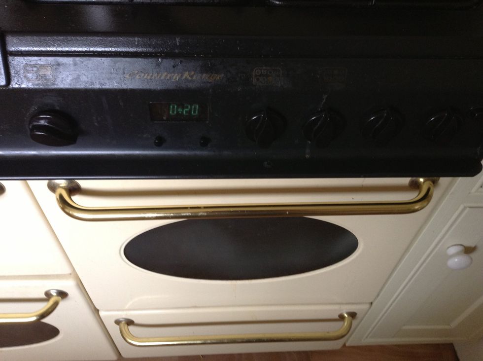 Place in the oven for 20-25 mins