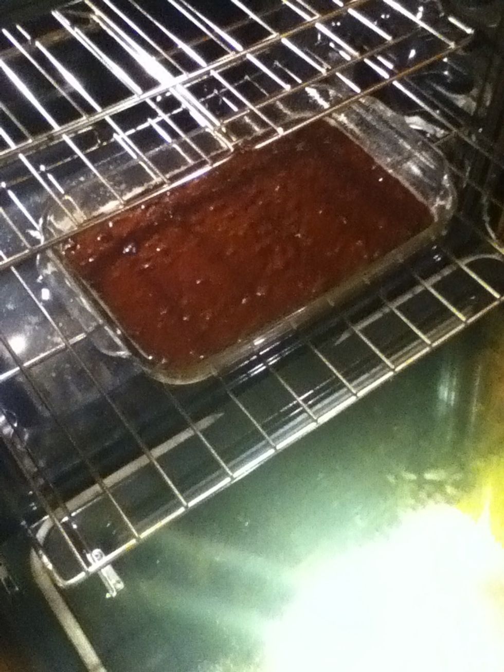 Place in the oven...