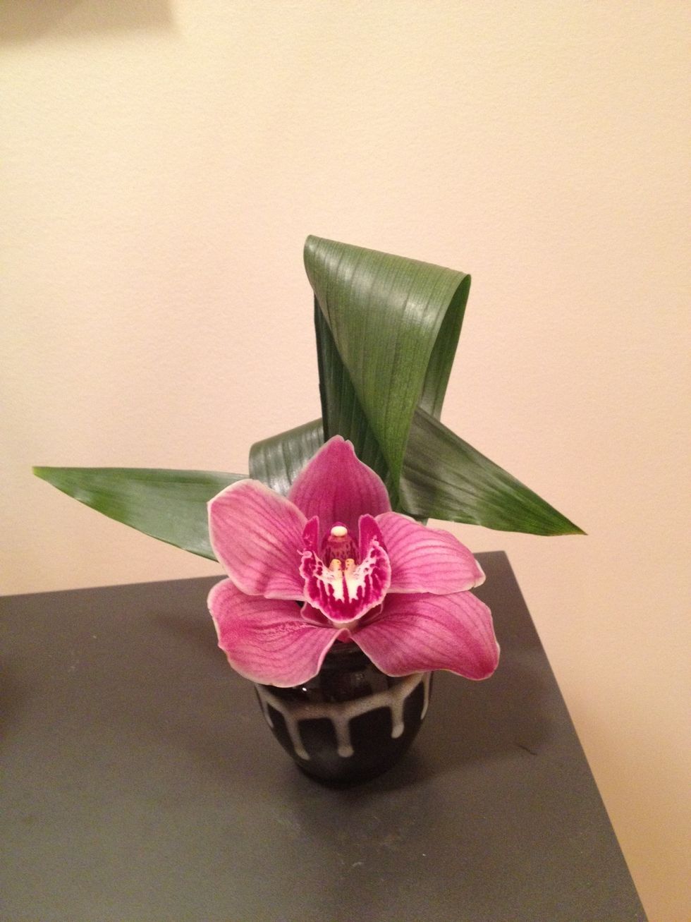 Place in your vase. Perfect for a desktop!