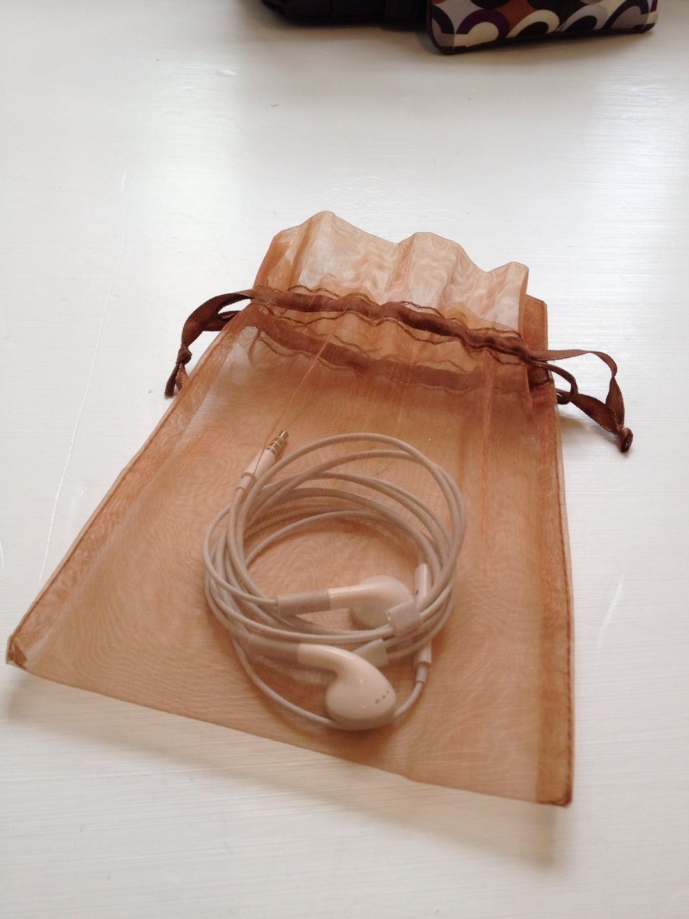 Place inside drawstring bag.