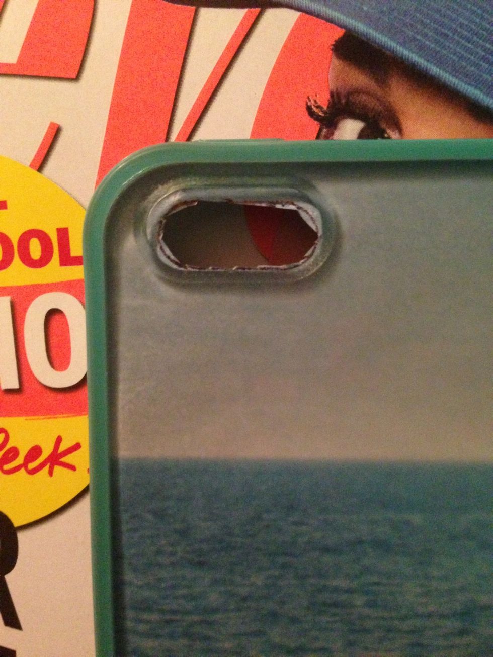 Place inside phone case