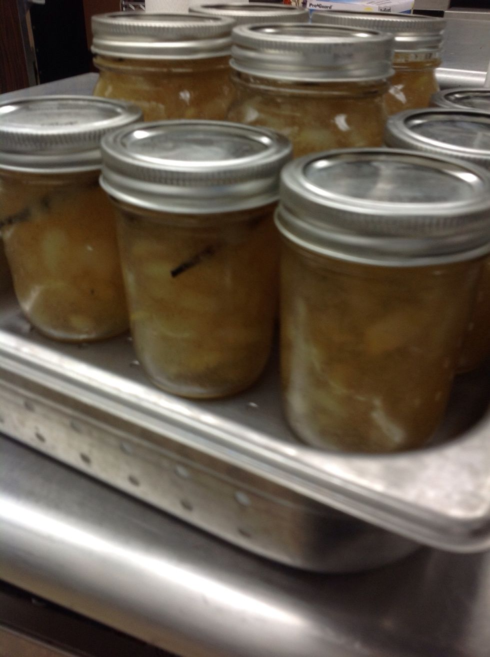 Place into perf pans