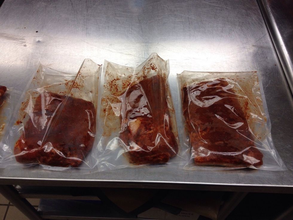 Place into sous vide bags