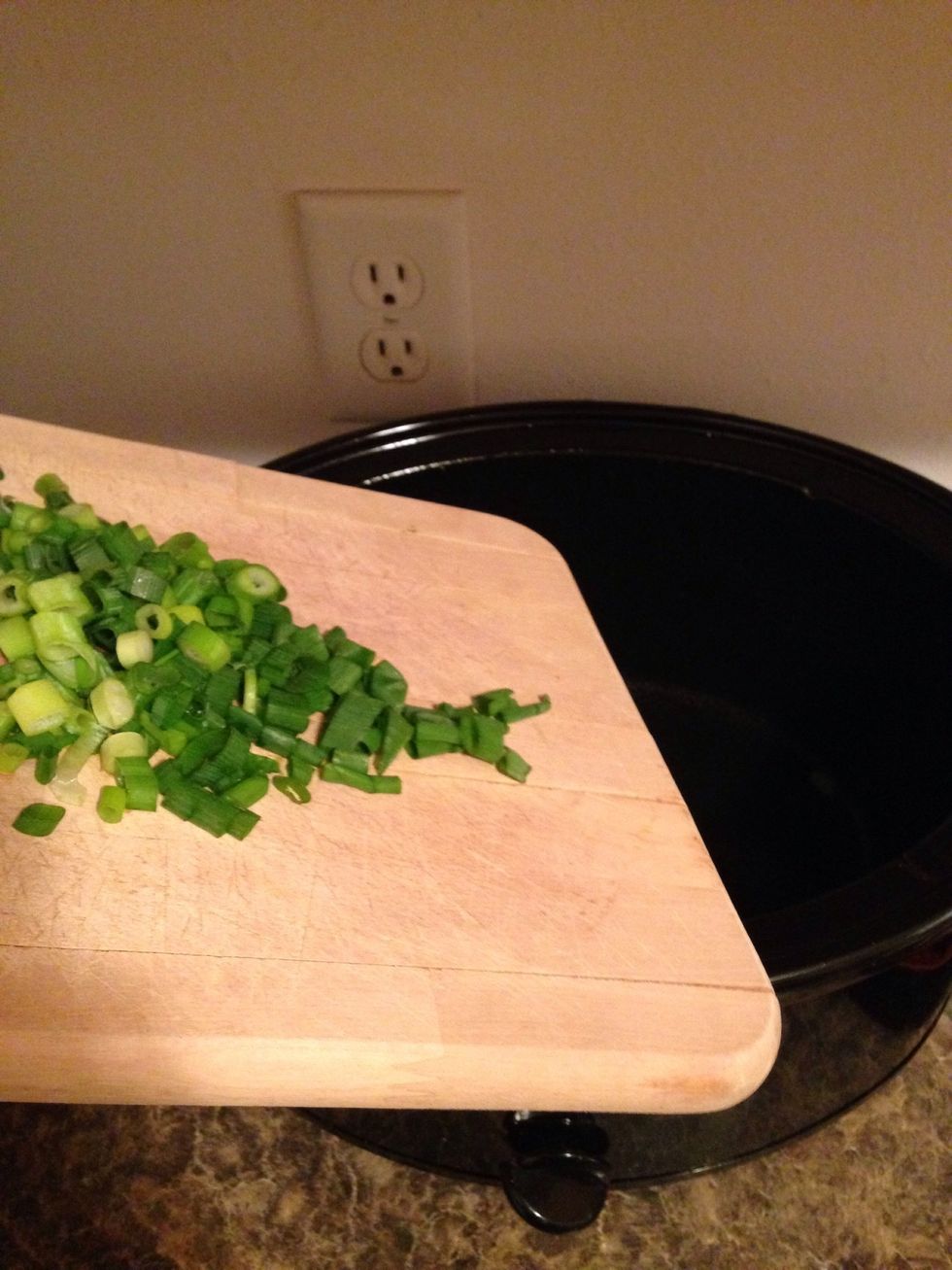 Place into the crock pot.