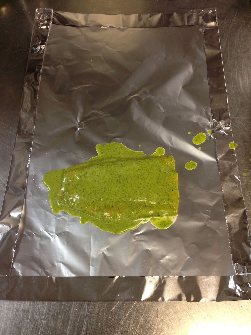 Place it in the aluminum foil