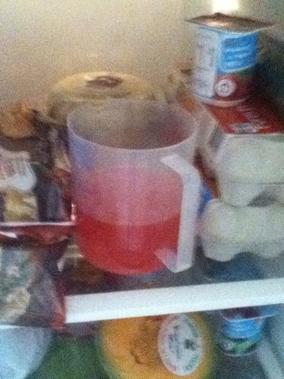 Place it in the fridge for 1 to 2 mins