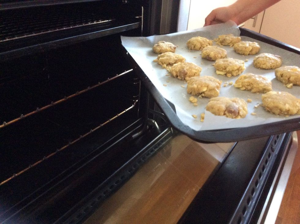 Place it into your oven. Your biscuits will take 8 to 10 minute or until golden brown