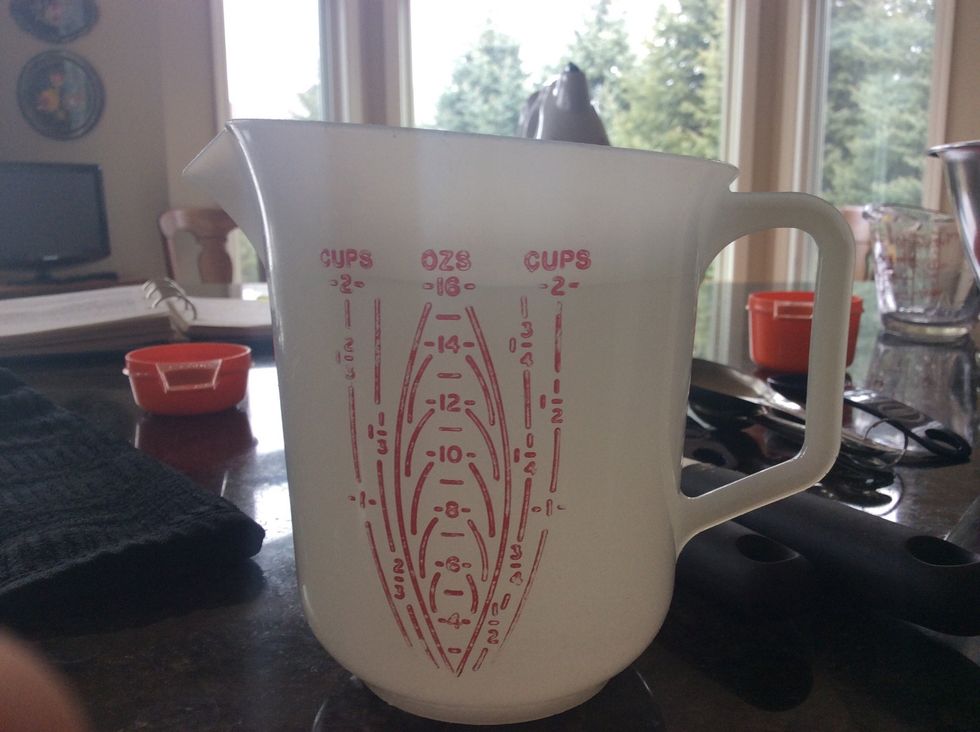 Place it on a level surface so as to see if any needs to be poured out.