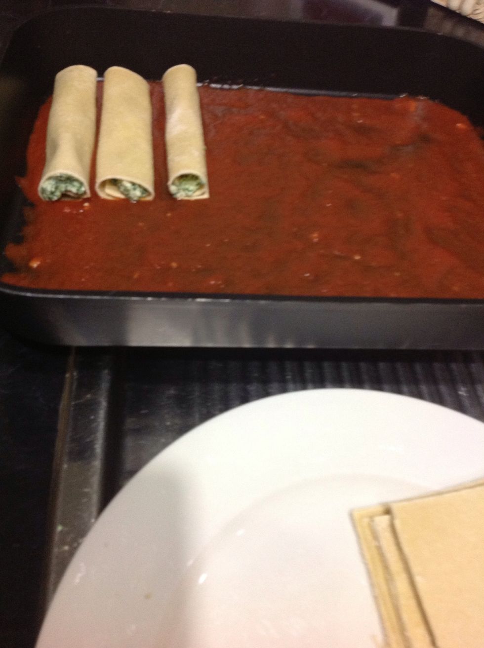 Place it on the base of the sauce