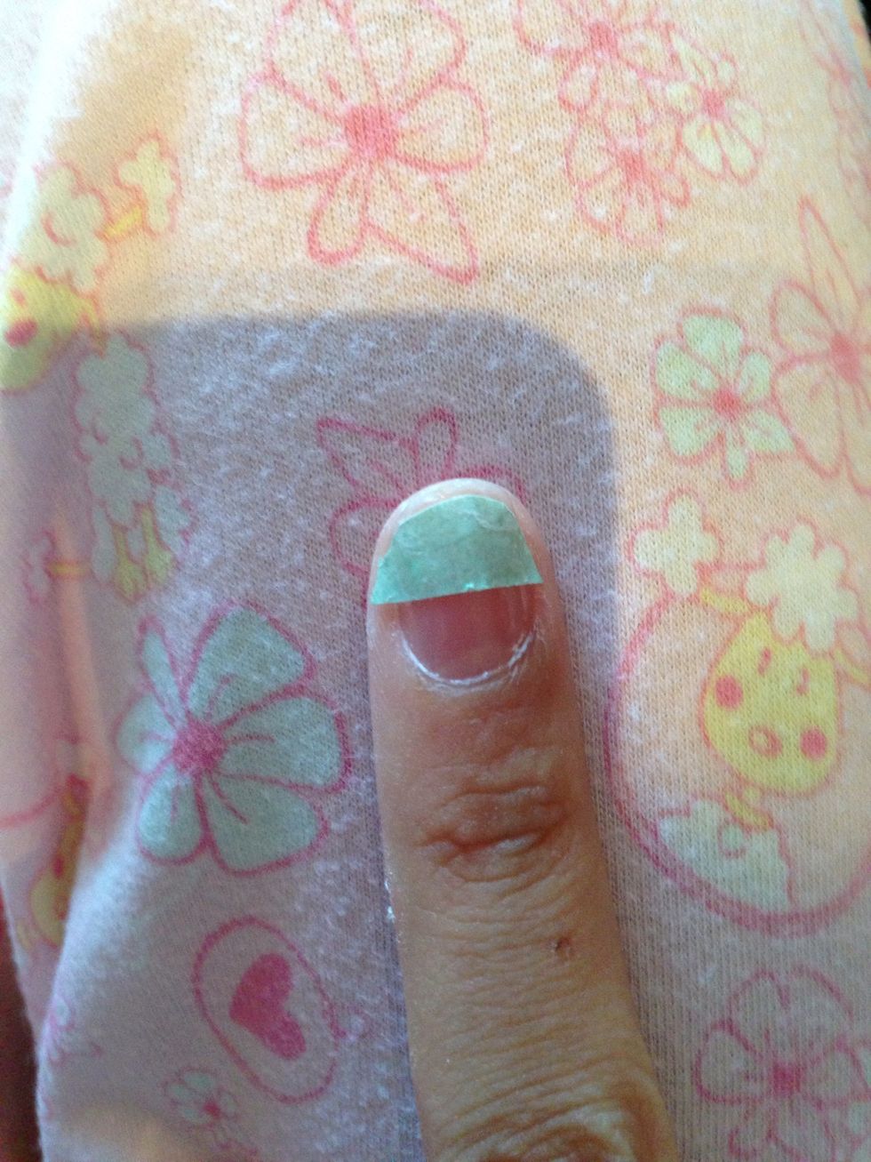 Place it on your nail