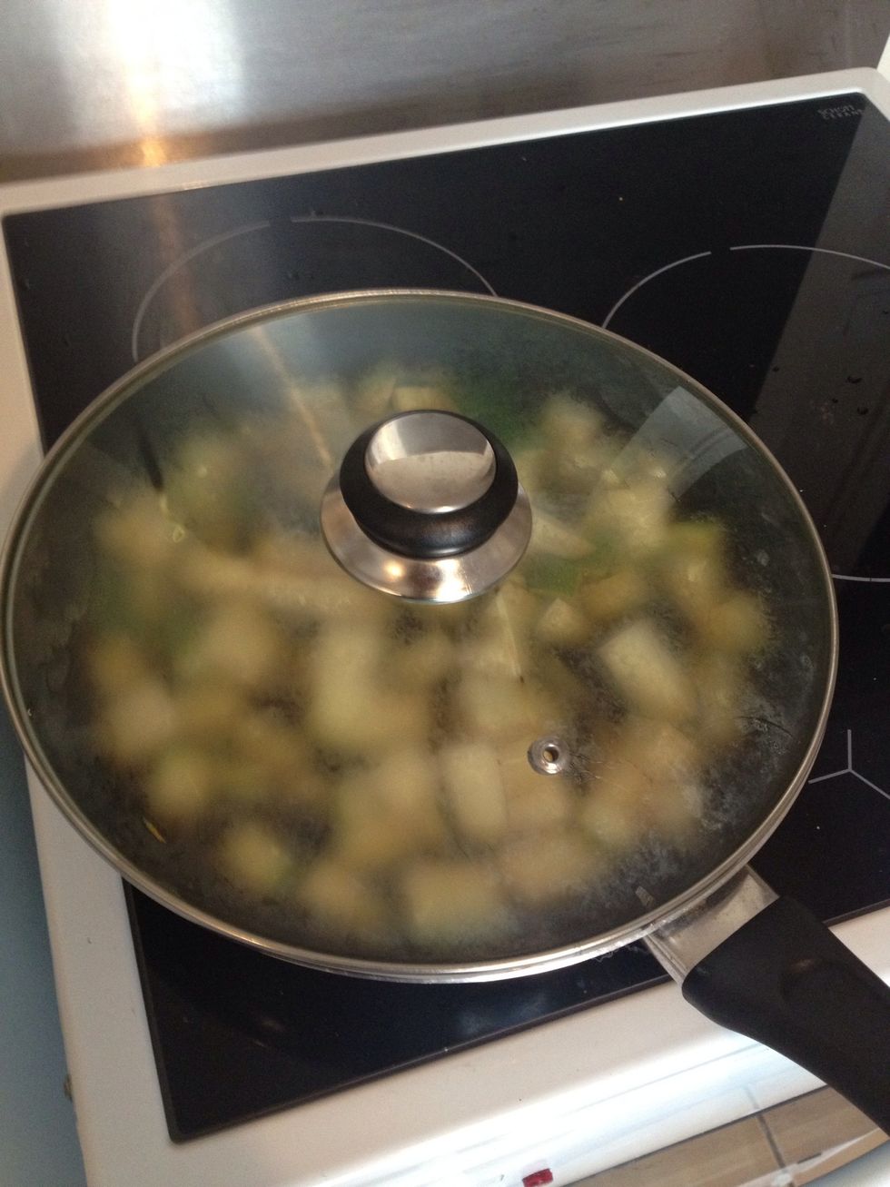 Place lid on it and let it sand till 5mins before you dish up