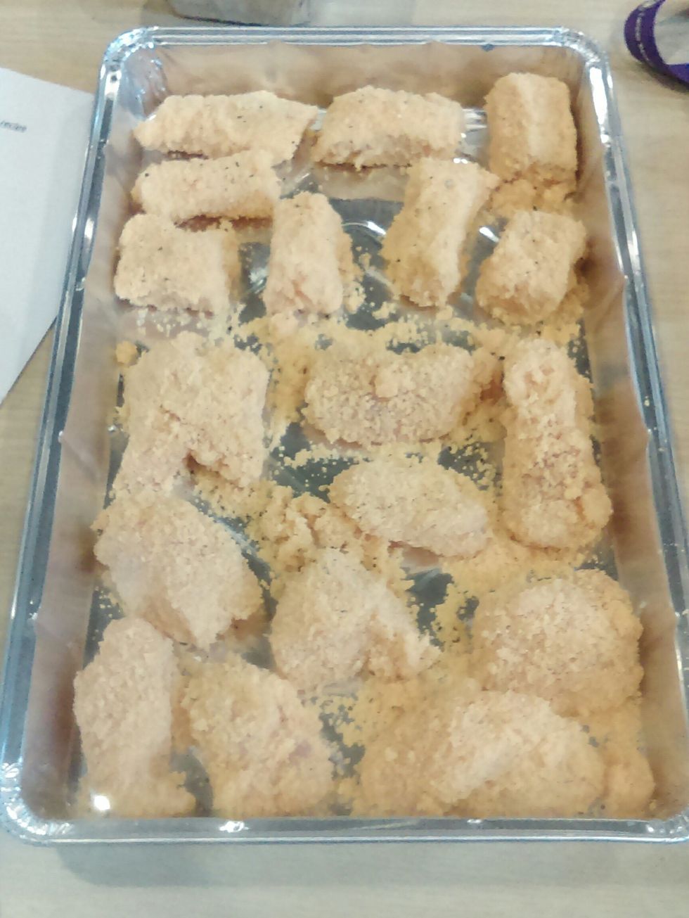 Place on a baking tray and bake in the oven for 20 or 25 minutes until golden brown & cooked right through.