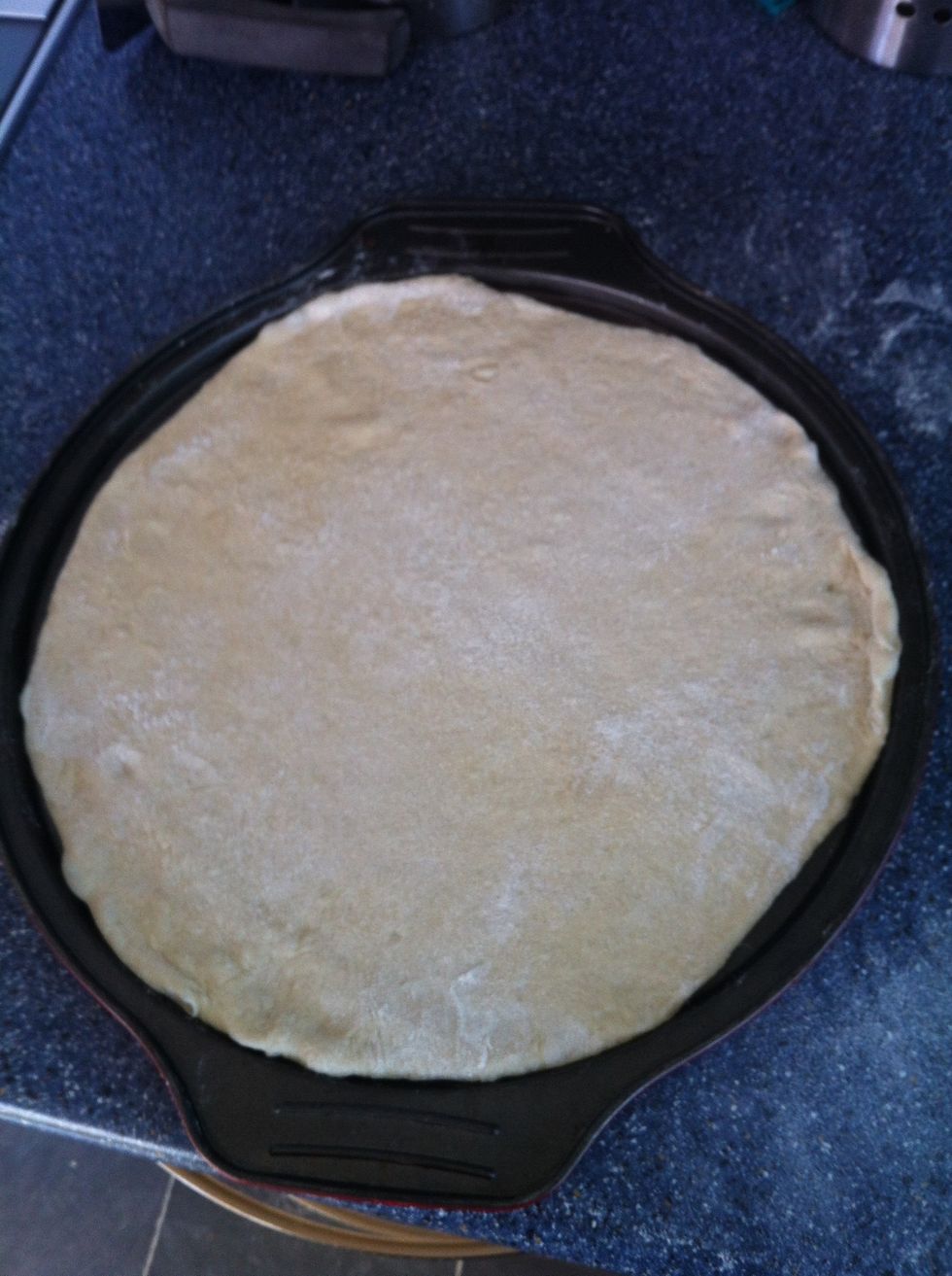 Place on a pizza tray