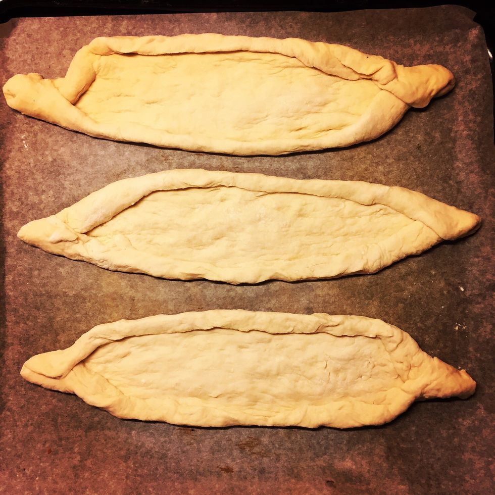 Place on a tray for in the oven