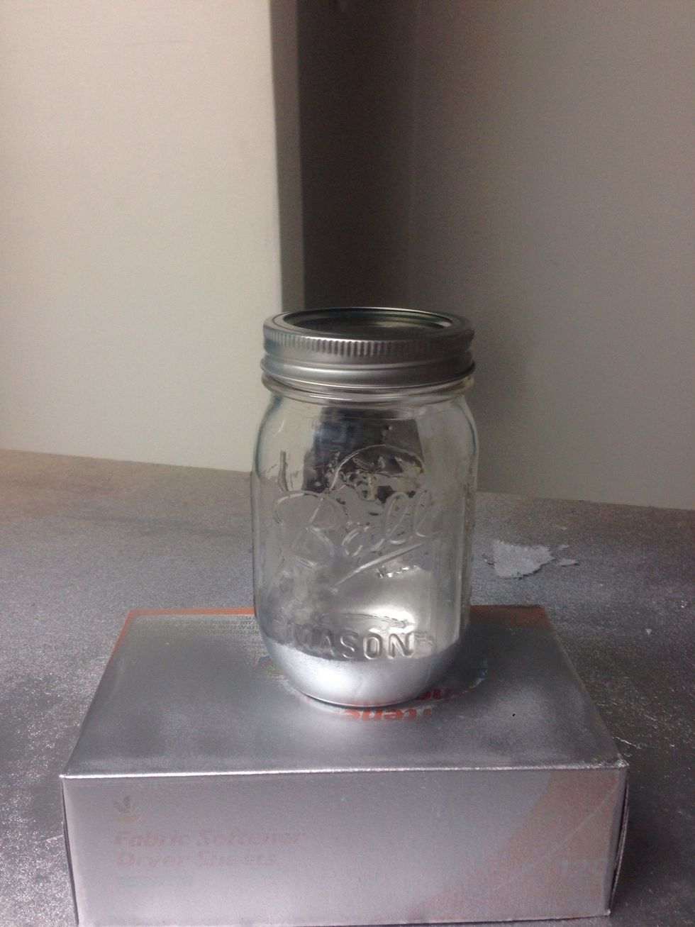 Place on an elevated surface and angle the spray paint downward and spray a sweeping motion then turn. Repeat the process till the desires look and height.