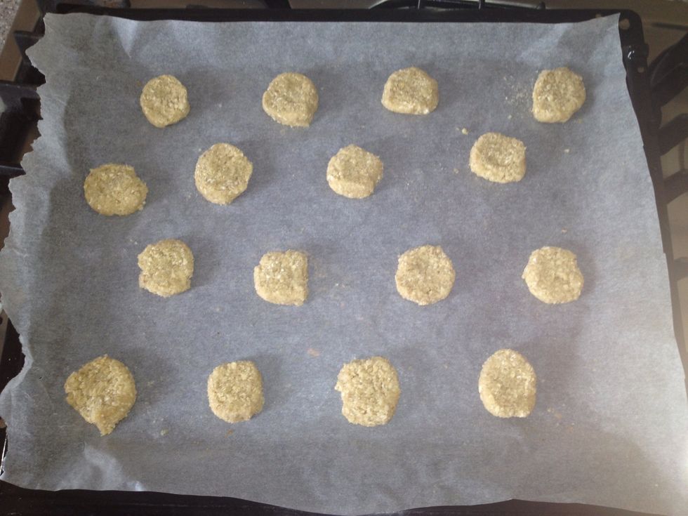Place on baking tray with baking paper