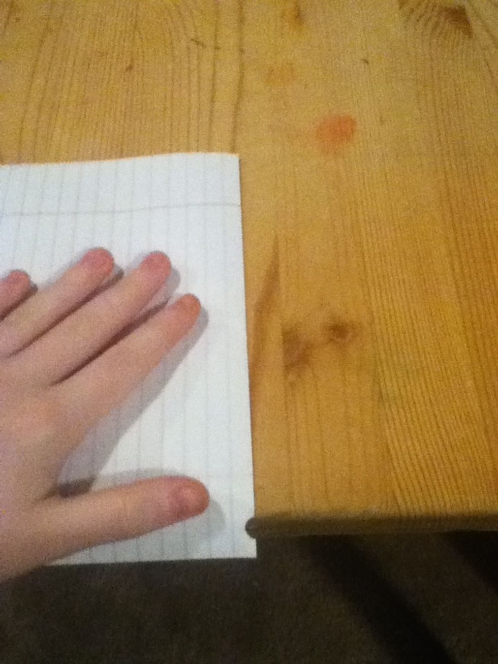 Place on edge of table.