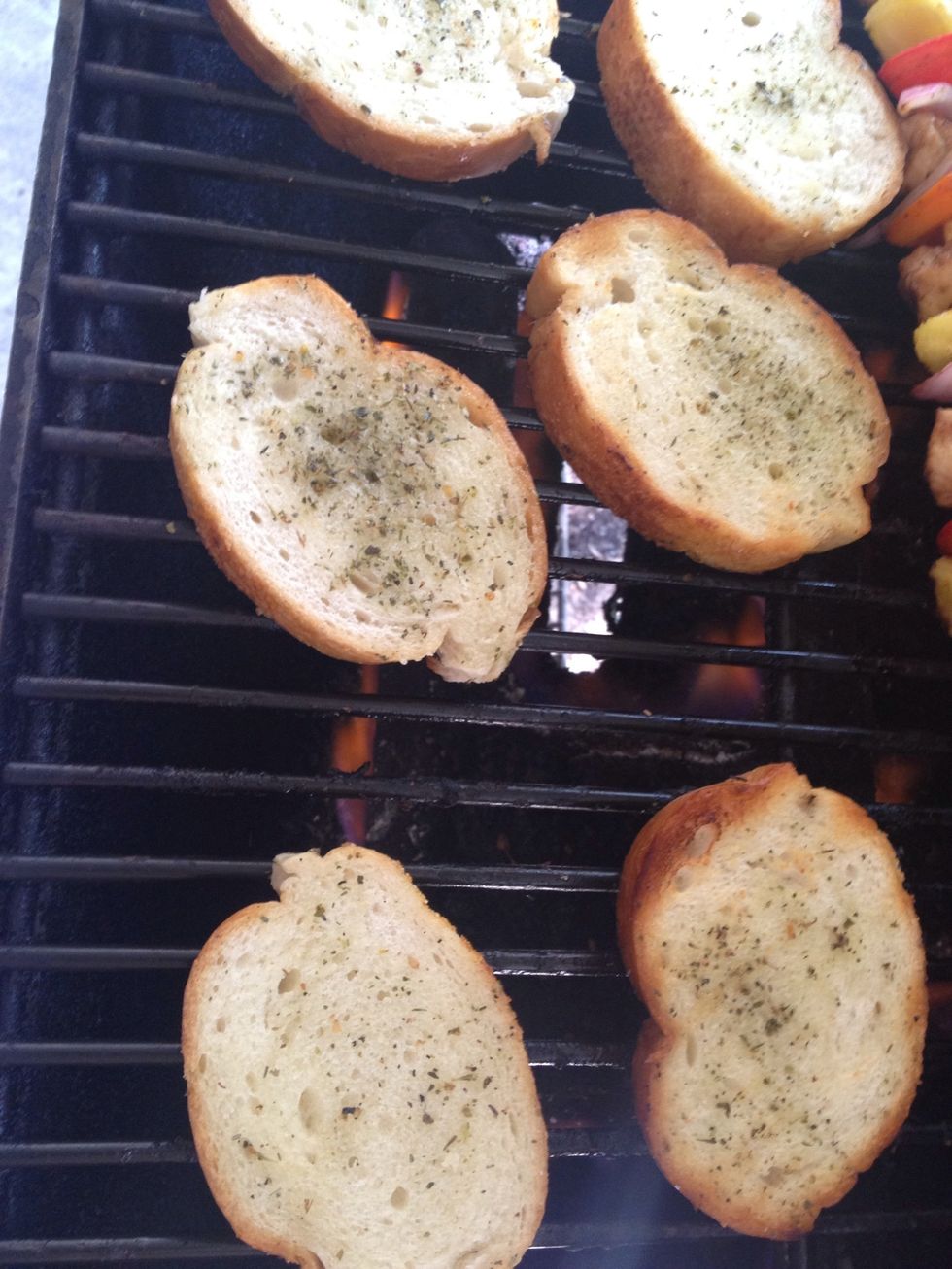 Place on grill! Let them sit for 3-4 minutes on each side just to warm them up and make sure they are no longer soggy from the oil.