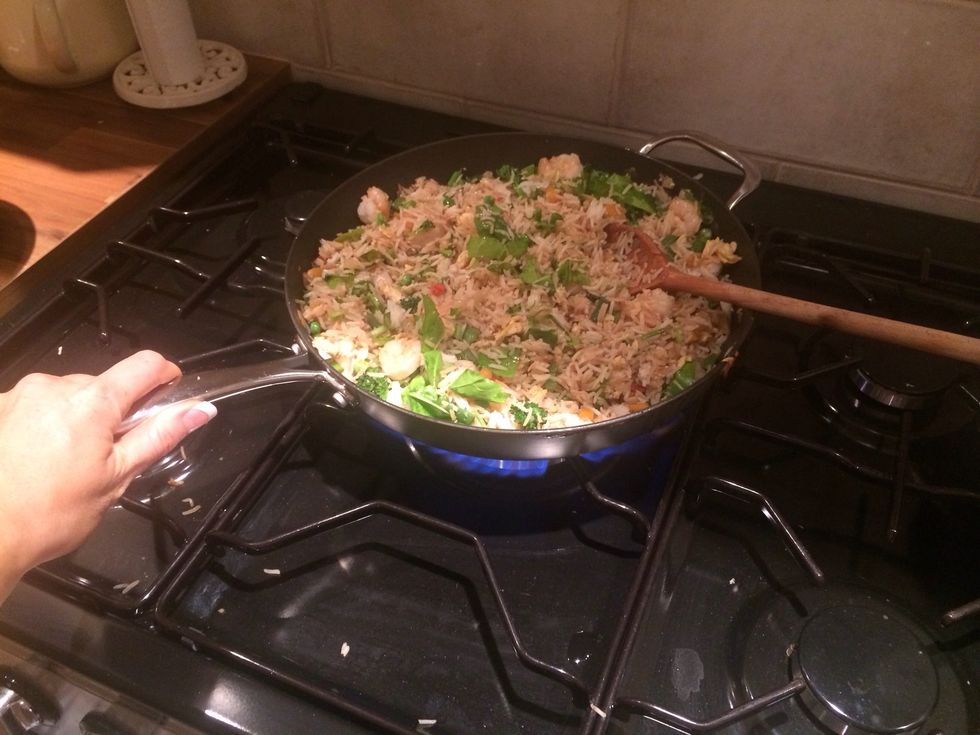 Place on high heat to finish off