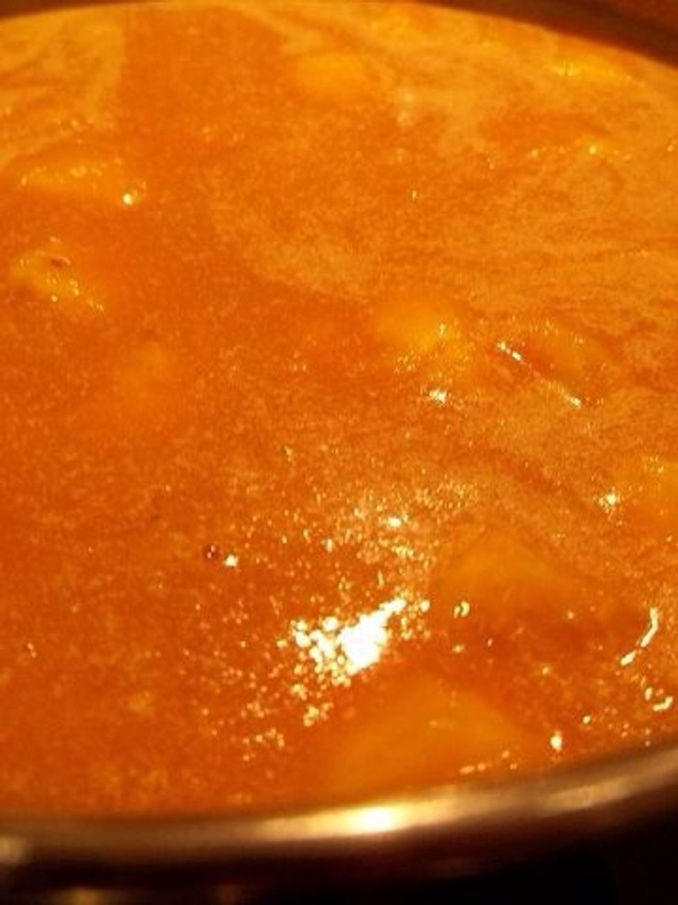 Place on medium heat. Bring to a boil; cook and stir for 2 minutes or until it's thickened.