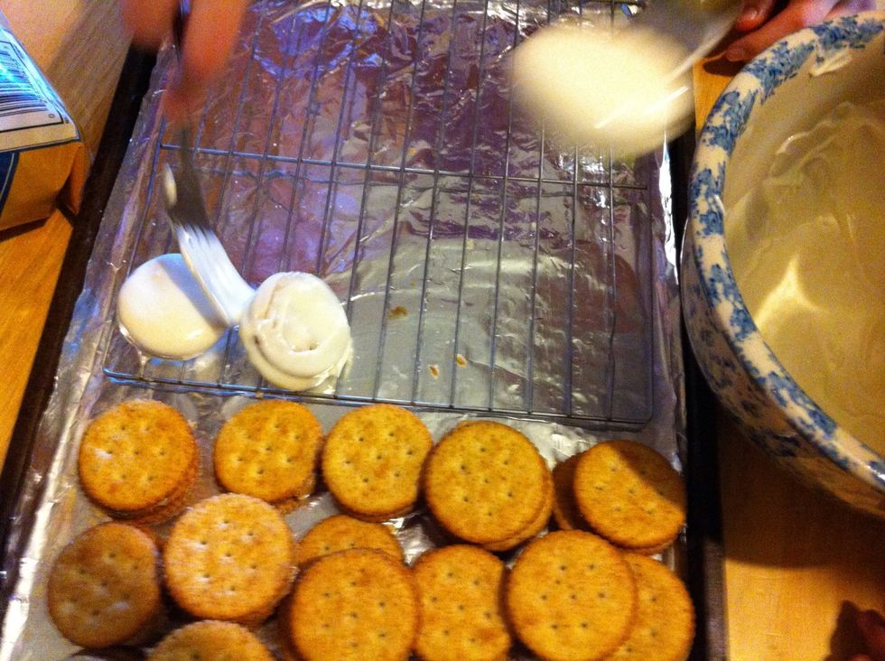 Place on prepared space to dry.