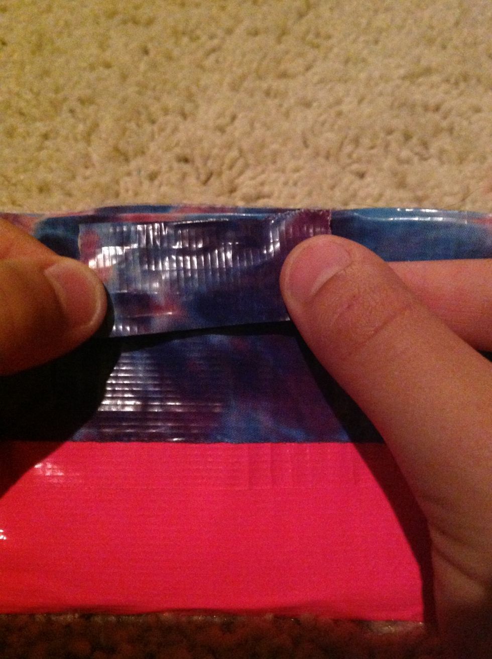 Place on very top of wallet in center.