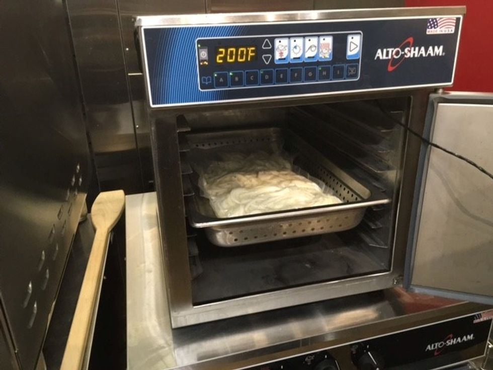 Place onions in Alto-Shaam Cook & Hold Oven for 2 days at 200 degrees.