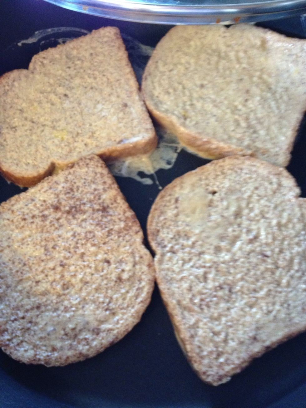 Place onto hot skillet.