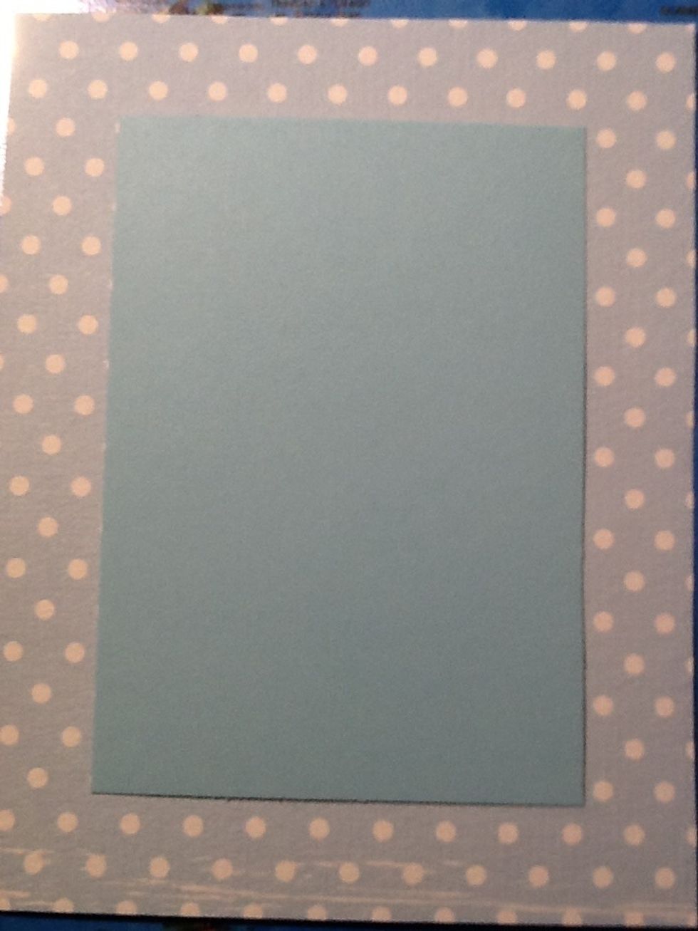 Place over one paper over the another. Like this.