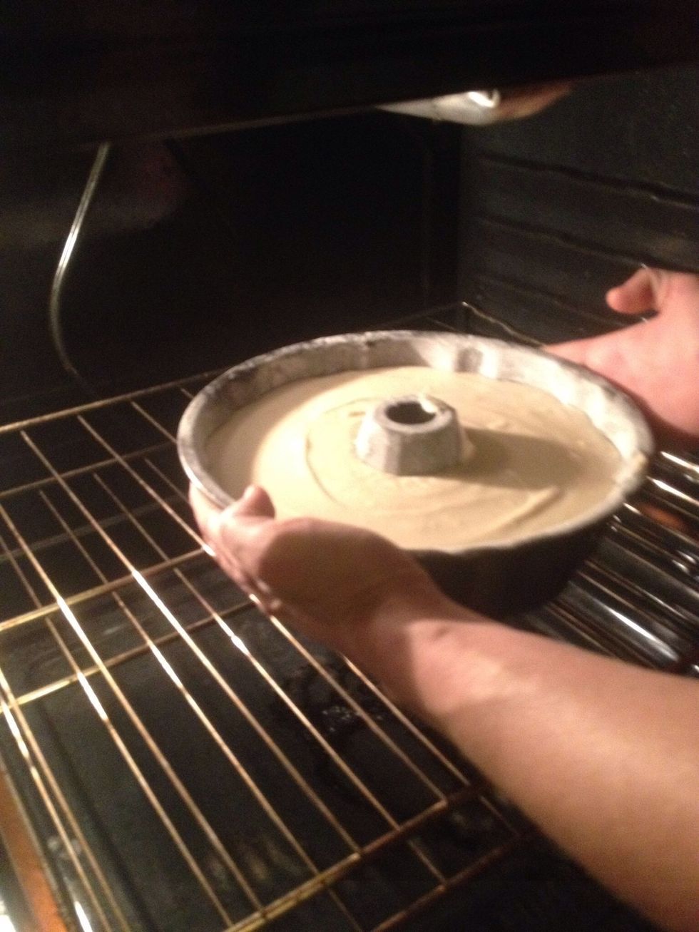 Place pan in oven and cook for 1 hour and 15 minutes