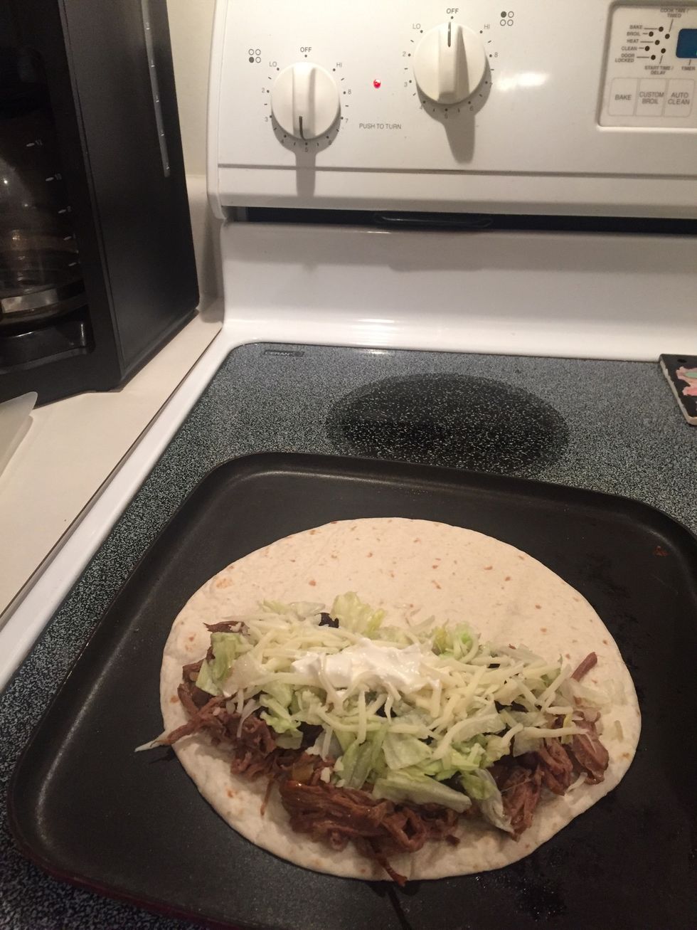 Place pan on a burner over medium heat.