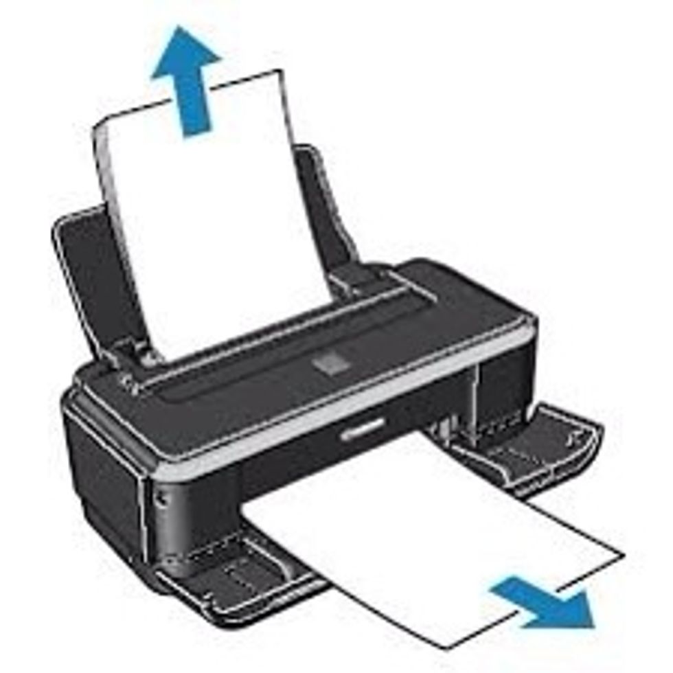 Place paper in printer