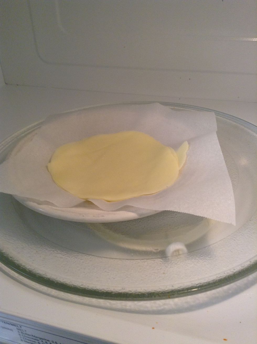 Place plate in microwave