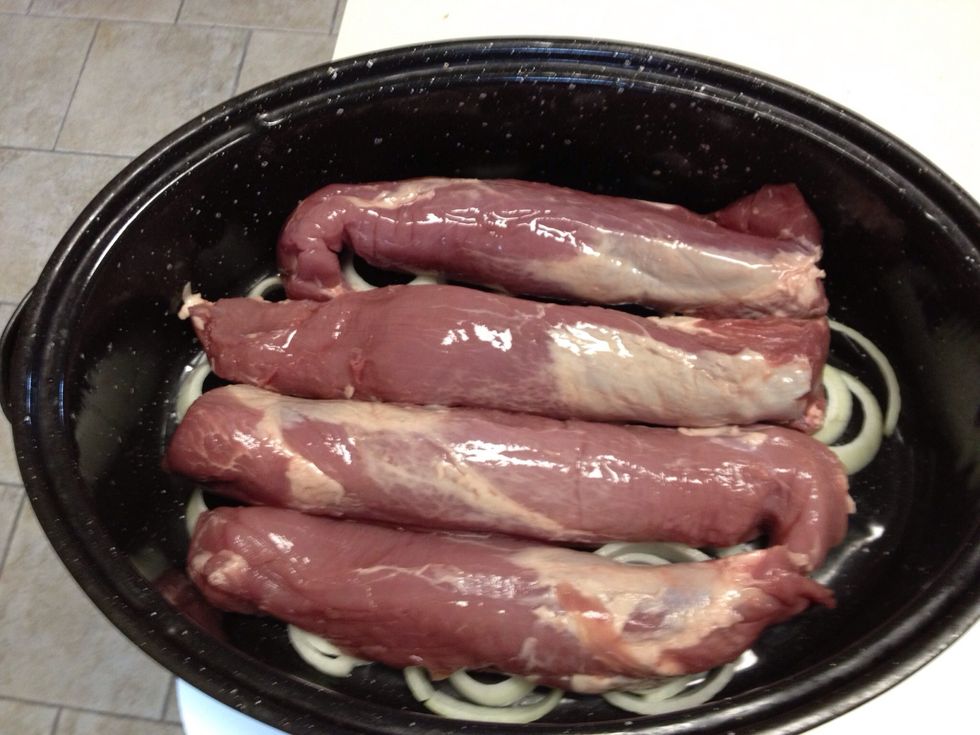 Place pork on top.