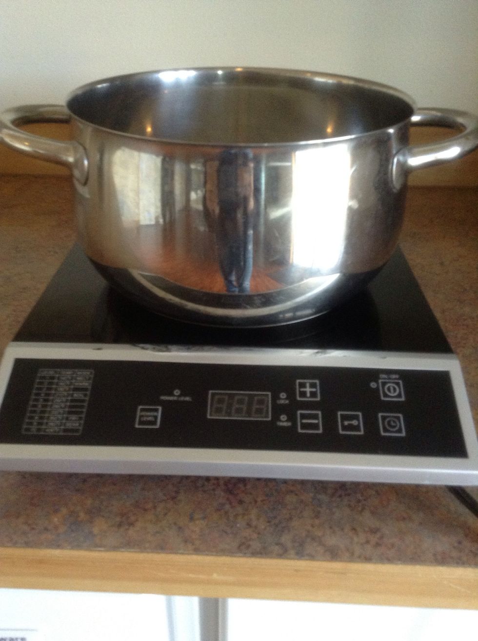 Place pot on burner