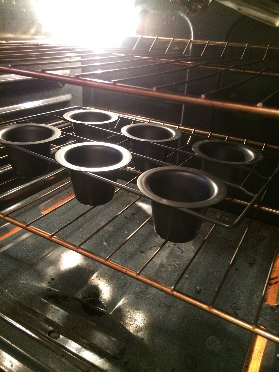 Place prepped pan in cold oven and preheat to 425f. While the oven is preheating, there is plenty of time to prepare the popover batter.