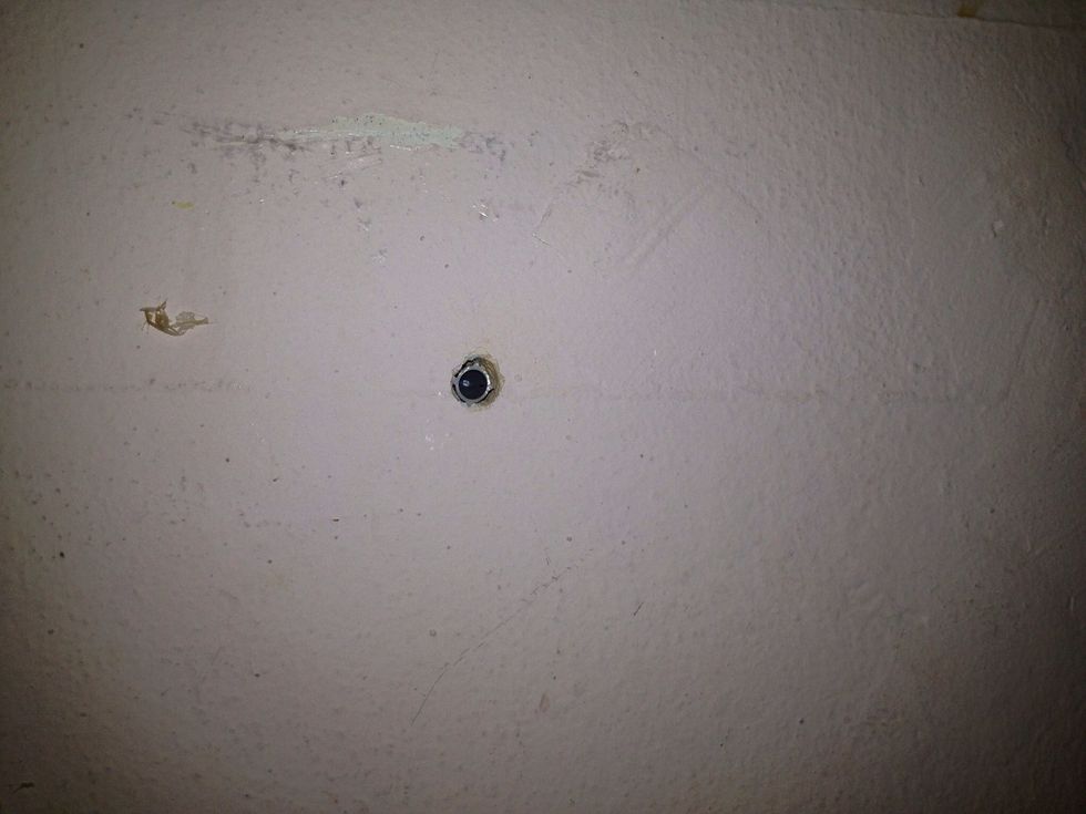 Place raw plug in the hole