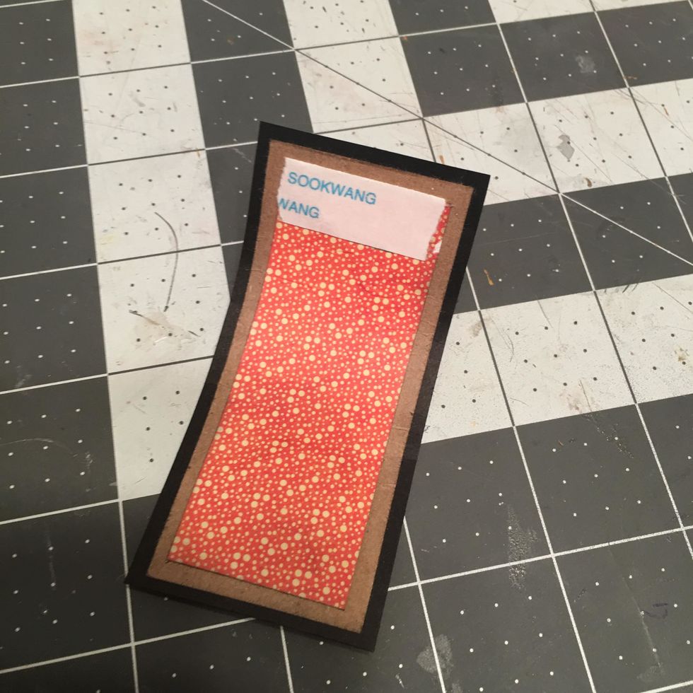 Place scor-tape along the pencil line as shown.