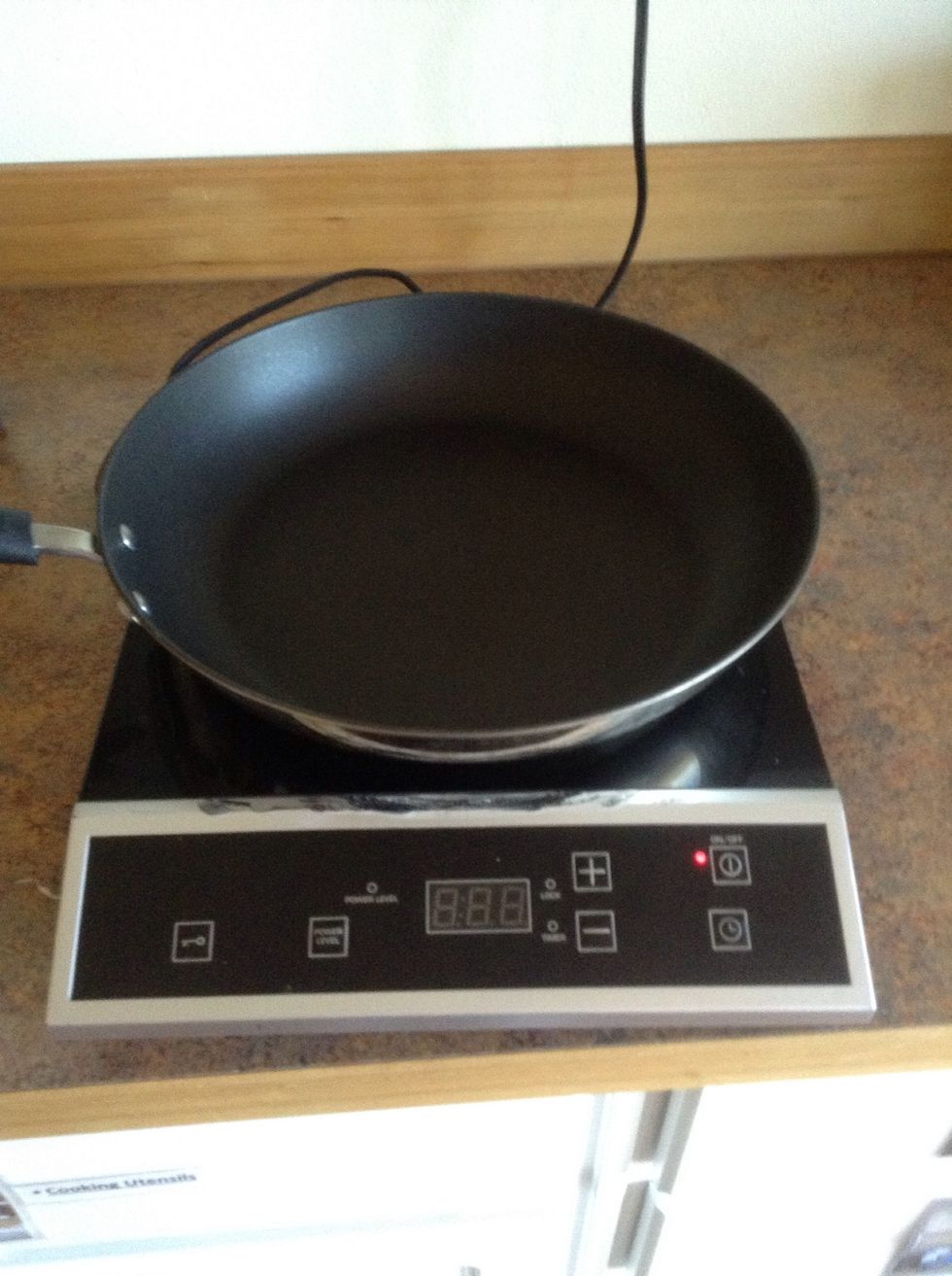 Place skillet on burner
